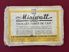 Livre Ancien Radio TSF Miniwatt Tous Les Tubes TSF