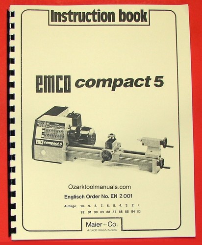 Emco compact metal lathe - emco,