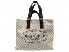 SAC VOYAGE A MAIN LOUIS VUITTON PLAN SOLEIL GM DAMIER AZUR CABAS TOTE BAG 1600€