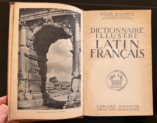 Dictionnaire illustré latin - dictionnaire,