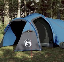 Tente De Camping XXL 3 Personnes Auvent Portable Parois Latérales Tente Ombrage