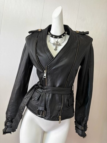 Veste motard vintage en - vintage,