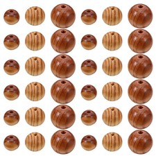  Lot de 60 perles en bois