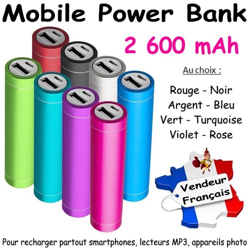 Power bank 2600 mah - bank, pour