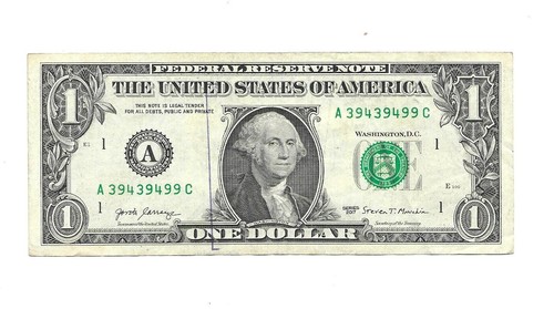 2017 dollar note with - 2017-,