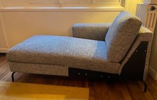 Méridienne Posa Habitat - Tissu Bellagio bleu céleste - Très bon état