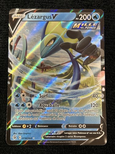 Carte pokémon lézargus - carte, v