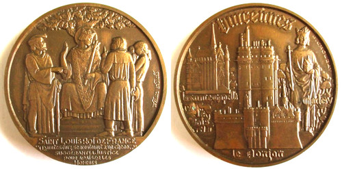 Médaille saint louis roi - saint,