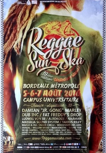 Affiche festival reggae - du, "