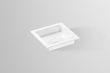 Bassin encastrable Alape EB.Q450, carré L : 450 mm H : 94 mm P : 450 mm, blanc,