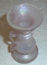 flacon d'apothicaire rose 18éme sen verre églomisé dans le style romain antique