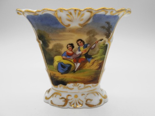 Superbe vase scene galante - vase,