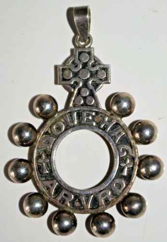 Ancien dizainier argent massif - dizainier,