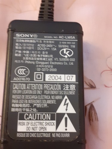 Sony lm5 adaptateur - sony, ac-lm5