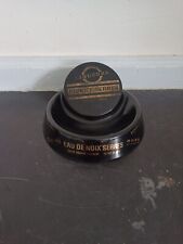 CENDRIER PUBLICITAIRE LIQUEUR BENOIT SERRES EN OPALINE NOIR/DORE