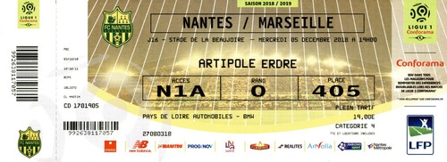 Billet ticket match football - billet/ticket,