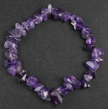 Bracelet de perles Améthyste, en pierre Naturelle, Sur mesure