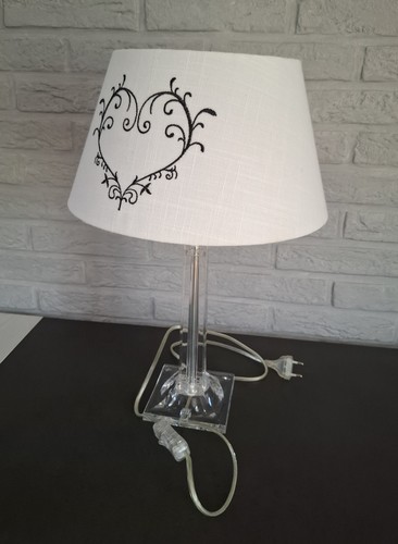 Lampe pied transparent en - au,