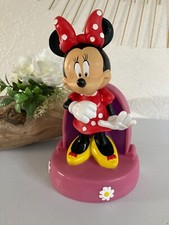 1124⚜️ Figurine Tirelire Minnie en Plastique Disney Hauteur 23 Cm