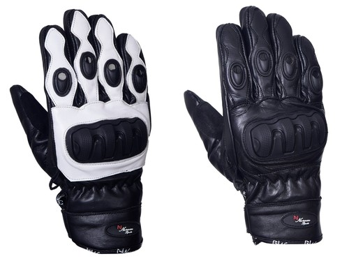 Gants moto cuir - en,
