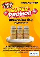 lots de 3 Koral artemia œufs