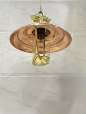 Lampe suspendue moderne en laiton - plafonnier élégant avec grand accent de b...