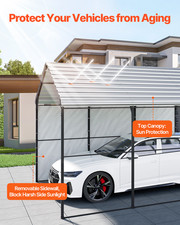 Tente Garage Tente De Garage Carport Abri Hangar Voiture 3 X 4,5 X 3,15 M