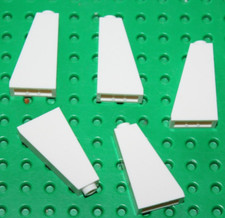 5 x Lego White Slope ref 4460b