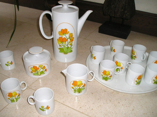 Service cafe vintage - service, à