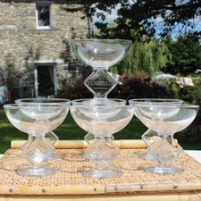 Lot de 7 coupes à glace publicitaires Frigécrème