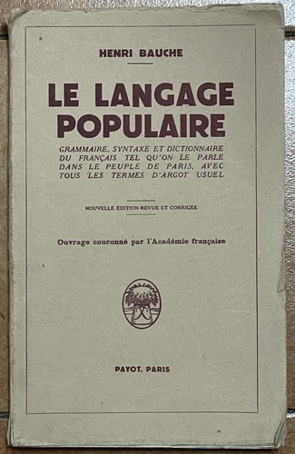 Langage populaire par - langage,