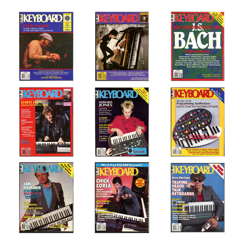 Keyboard magazine 1985 lot - keyboard, magazine,