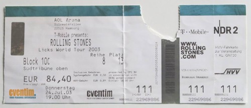 Billet concert ticket - , the