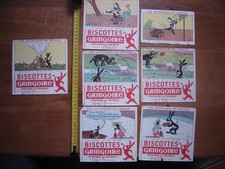 Lot Buvards BISCOTTES GRINGOIRE les aventures de Gringo COQ