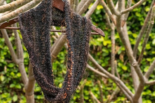 Handmade knit infinity scarf - handmade,