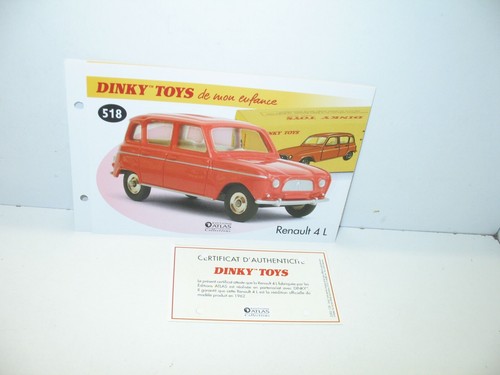 Fiche certif dinky toys - dinky,