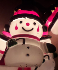 Guirlande Électrique Lumineuse Noël Ancienne 10 Lampes bobhomme de neige