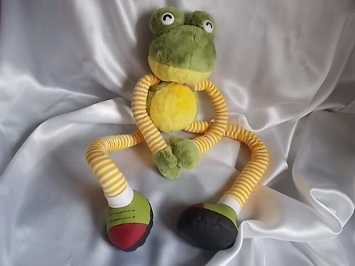 Doudou grenouille vert - doudou, grenouille,