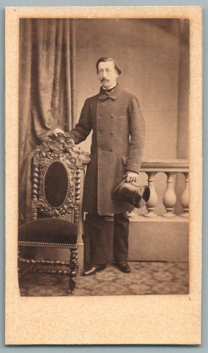 Cdv 1865 homme chapeau - au, à