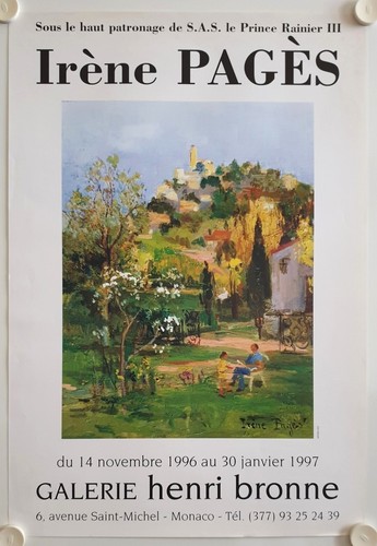 Affiche irene pagès - pagÈs, 1997