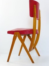 SUPERBE CHAISE PIEDS COMPAS TYPIQUE 1950 VINTAGE ROCKABILLY 50's VTG CHAIR