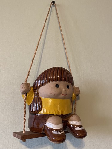 Vintage retro ceramic girl - retro,