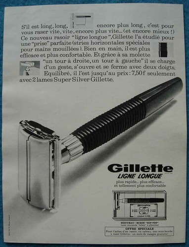 Publicité papier rasoir - papier,