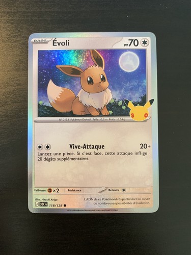 Carte pokémon holo evoli - pokémon,