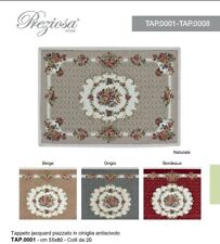 Tapis Jacquard placé en chinille antidérapant impression numérique mesures 55x80