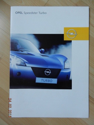 Catalogue opel speedster turbo - opel,