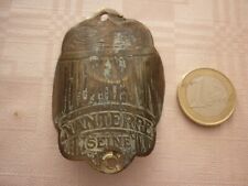 ANCIENNE PLAQUE DE VELO /  CYCLES THOMANN - NANTERRE SEINE