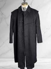 Manteau Original Loden Pischl Vintage en Laine Tyrolien Gris Hommes Taille 52