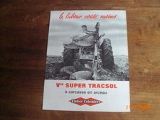 ANCIENNE  BROCHURE     PUBLICITAIRE  PNEUS  KLEBER COLOMBES  V10  SUPER  TRACSOL