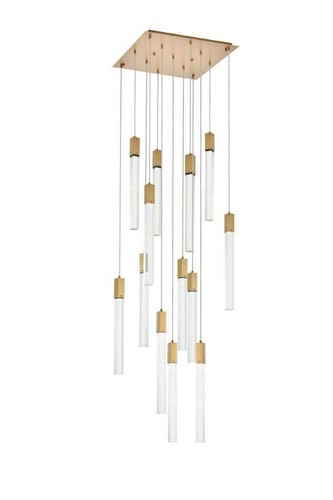 Crystal chandelier goldish - crystal,